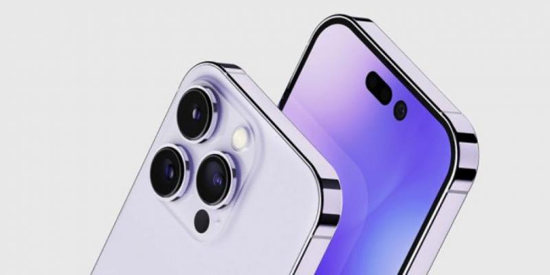 Фиолетовый и без «чёлки»: в Сети появились рендеры iPhone 14 Pro.