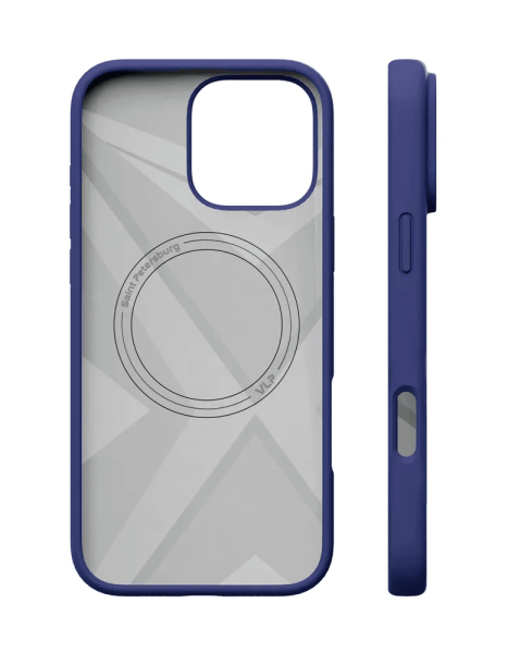 Чехол защитный "vlp" Aster Case с MagSafe для iPhone 16 Pro Max, ультрамарин