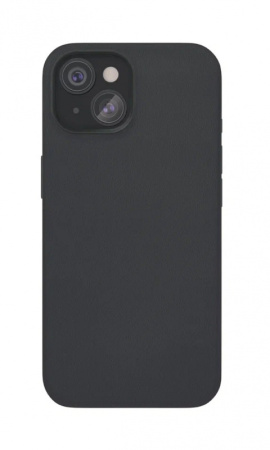 Чехол защитный "vlp" Ecopelle Case с MagSafe для iPhone 15, черный