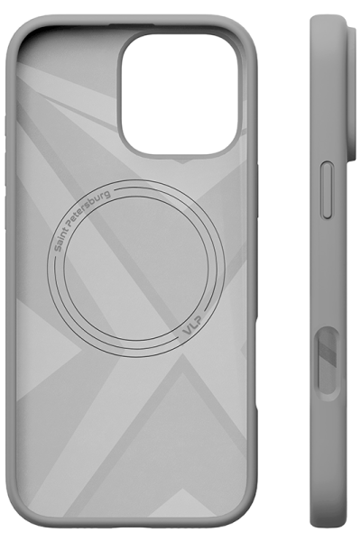 Чехол защитный "vlp" Aster Case с MagSafe для iPhone 16 Pro Max, серый