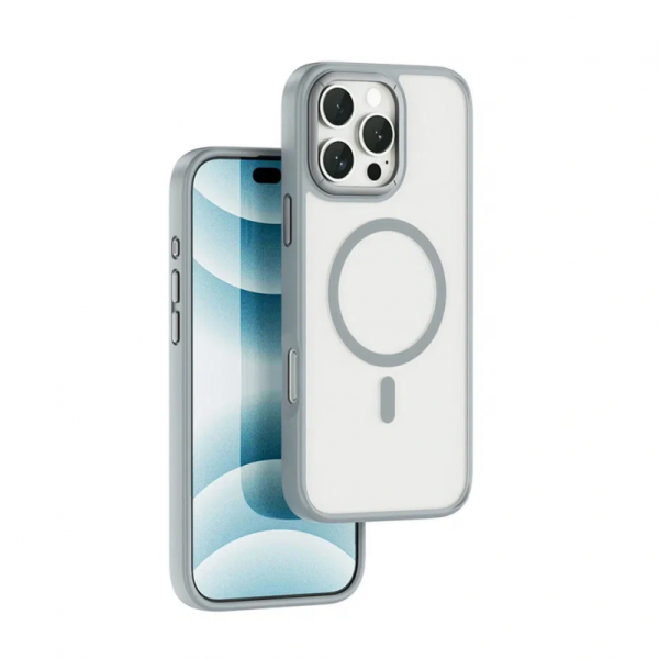 Чехол WIWU iShield Armor Pro MagSafe 16 Pro Max (Grey)