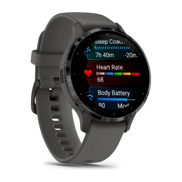 Часы Garmin VENU 3s Slate Pebble/Gray