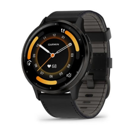 Часы Garmin VENU 3 Slate includes Leather Band
