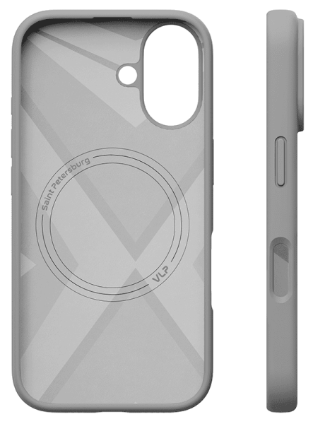 Чехол защитный "vlp" Aster Case с MagSafe для iPhone 16, серый