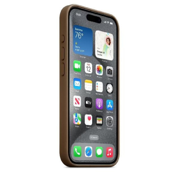 Чехол Apple iPhone 15 Pro FineWoven Case with MagSafe (Taupe)