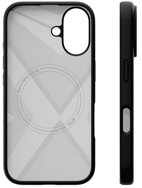 Чехол защитный "vlp" Aster Case с MagSafe для iPhone 16, черный