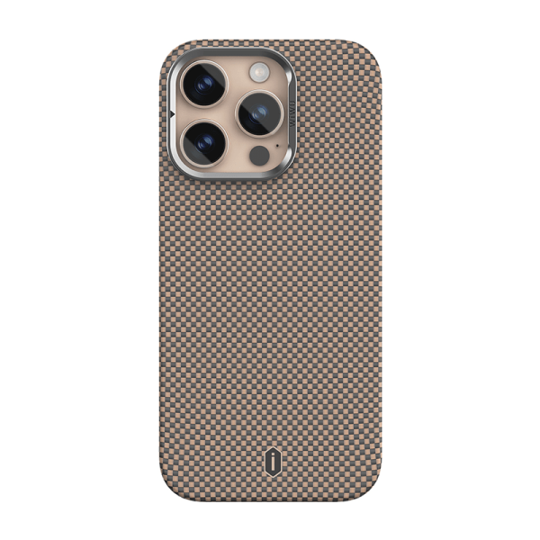 Чехол WIWU Aramid Armor MagSafe 16 Pro Max (Red/Gold)