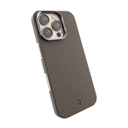 Чехол WIWU Aramid Armor MagSafe 16 Pro Max (Red/Gold)