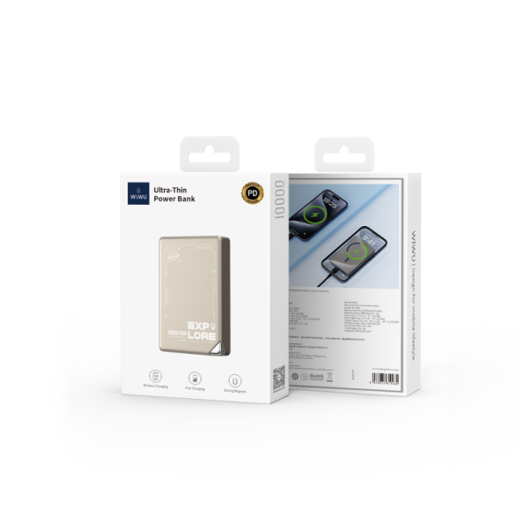 Доп. АКБ WIWU Ultra-Thin MagSafe 5000mAh Titan Aloy