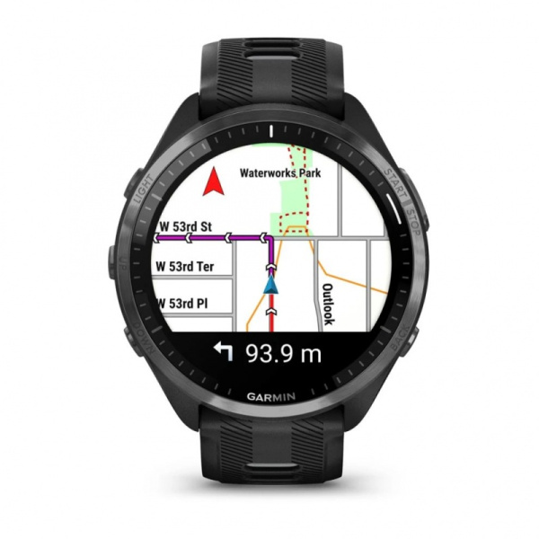 Часы Garmin FORERUNNER 965 Carbon gray with Powder Gray Silicone