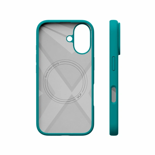 Чехол защитный "vlp" Aster Case с MagSafe для iPhone 16, зеленый
