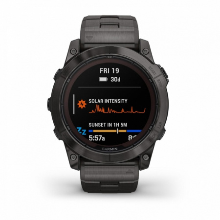 Часы Garmin FENIX 7X Pro Sapphire Solar Carbon Gray with Vented Titanium Bracelet