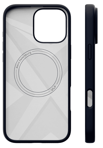Чехол защитный "vlp" Aster Case с MagSafe для iPhone 16 Pro Max, темно-синий