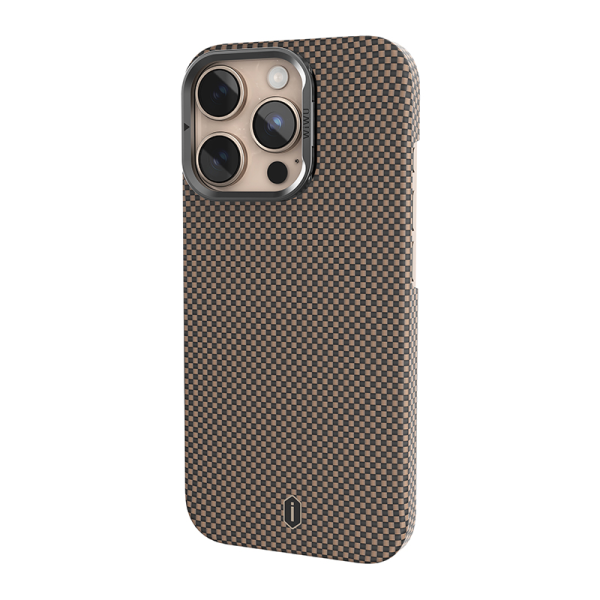 Чехол WIWU Aramid Armor MagSafe 16 Pro (Black/Gold)