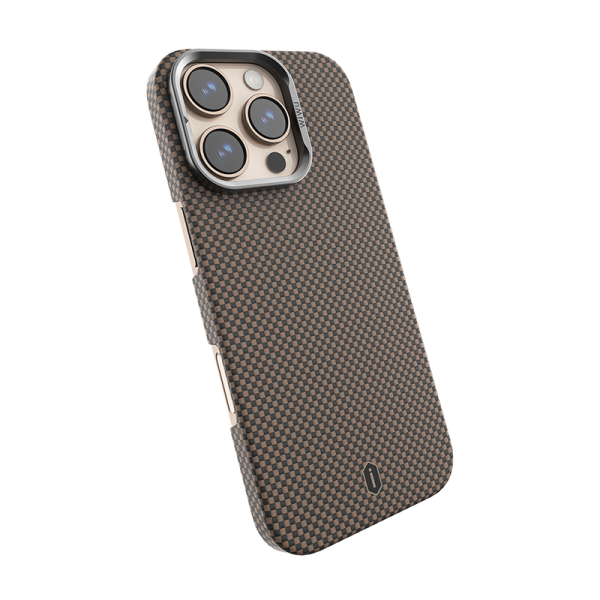 Чехол WIWU Aramid Armor MagSafe 16 Pro (Black/Gold)