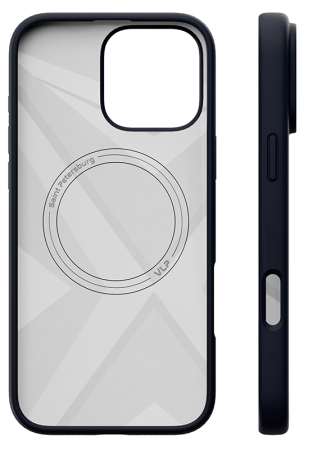 Чехол защитный "vlp" Aster Case с MagSafe для iPhone 16 Pro, темно-синий