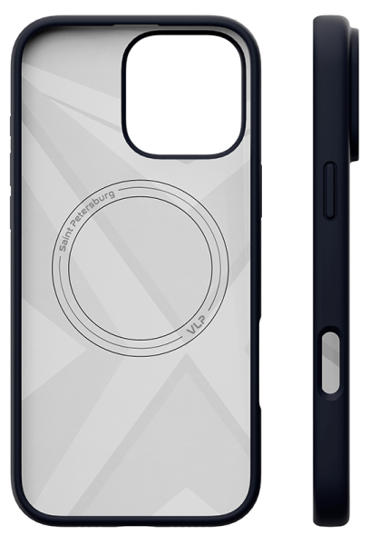 Чехол защитный "vlp" Aster Case с MagSafe для iPhone 16 Pro, темно-синий