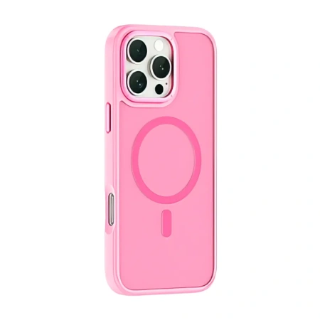 Чехол WIWU iShield Pro MagSafe 16 Plus (Pink)