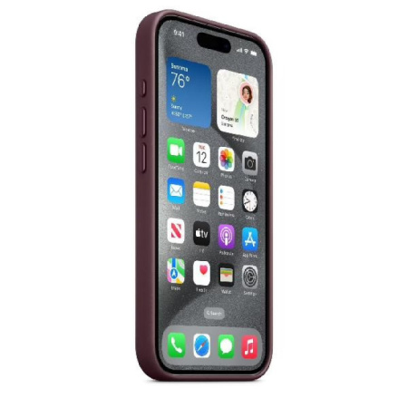 Чехол Apple iPhone 15 Pro FineWoven Case with MagSafe (Mulberry)