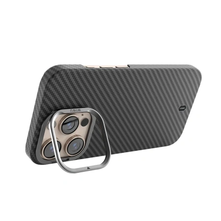 Чехол WIWU Aramid Air MagSafe 16 Pro Max (Black)