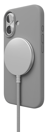 Чехол защитный "vlp" Aster Case с MagSafe для iPhone 16, серый