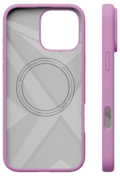 Чехол защитный "vlp" Aster Case с MagSafe для iPhone 16 Pro, розовый