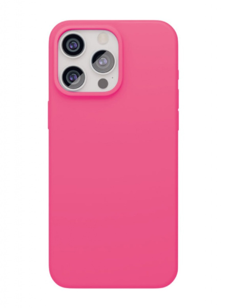 Чехол защитный "vlp" Aster Case с MagSafe для iPhone 15 Pro Max, неоновый розовый