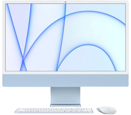 Apple iMac 24"/M1/8CPU-8GRU/8GB/256GB/MJV93 Blue